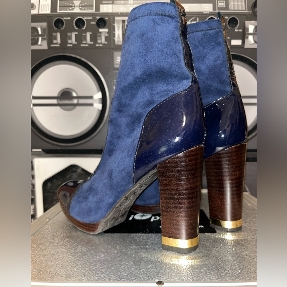 Tory Burch Navy Blue Women's Boots - Picture 3 of 7